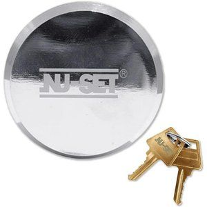 2-7/8 Inch Heavy Duty Solid Steel Hockey Puck Padlock with Hardened Shackle